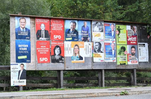 Plakate im Bundestagswahlkampf (Symbolbild). Foto: IMAGO / Revierfoto