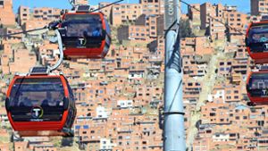 Die Seilbahn in La Paz (Bolivien) ist eines der acht Fallbeispiele, die in der Analyse untersucht werden sollen. Foto: dpa/Georg Ismar