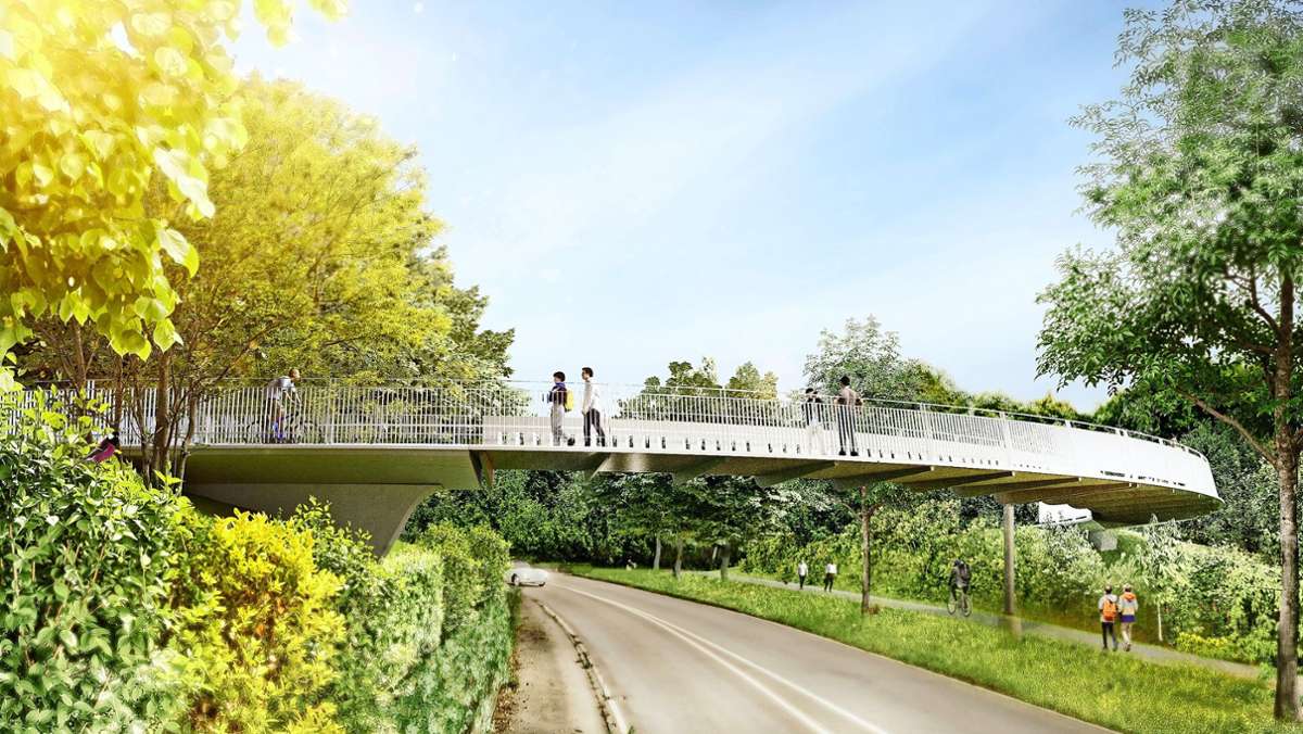 Radwegenetz in Zuffenhausen: Finanzspritze für die neue Geh- und Radwegbrücke