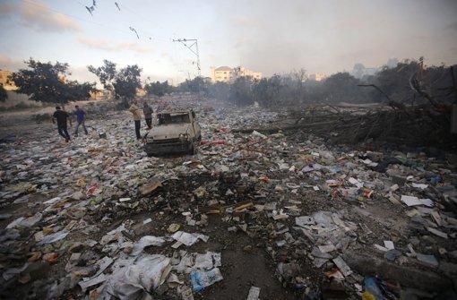 Gaza-Stadt bietet ein Bild der Zerstörung. Foto: dpa