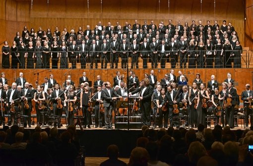 In der Stuttgarter Liederhalle: Musikfest-Finale mit Beethoven Foto: Schneider
