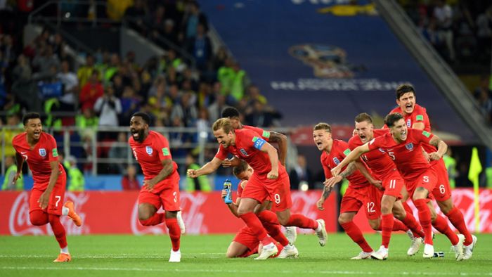 England gewinnt im Elfmeterschießen gegen Kolumbien