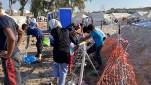 Das Flüchtlingslager auf Lesbos Foto: Serkan Eren