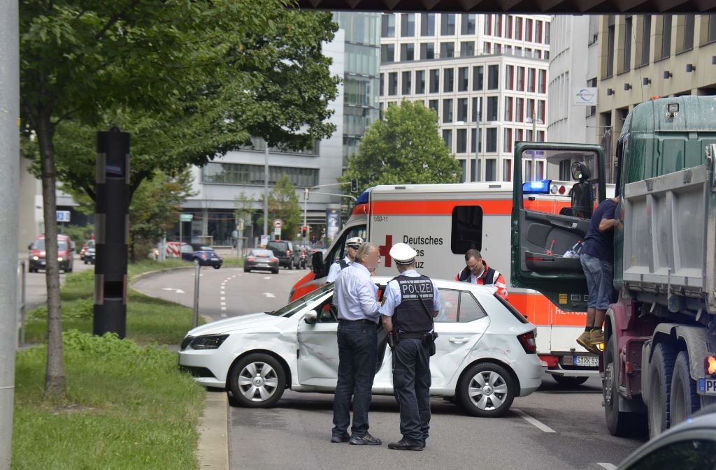 An der Friedrichstraße kam es mittags zu einem Unfall.