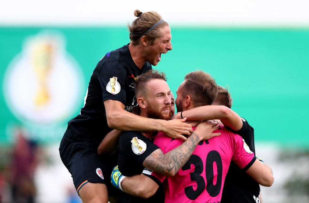 Großer Jubel – am vergangenen Wochenende feierte der FC St. Pauli seinen Erstrundensieg im Pokal nach Elfmeterschießen.