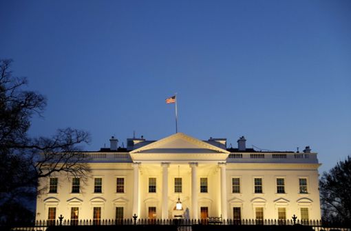 Das Weiße Haus in der Abenddämmerung. Foto: dpa/Jacquelyn Martin