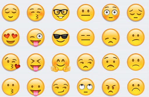 Smiley-Emojis symbolisieren Gefühle Foto: dpa-tmn