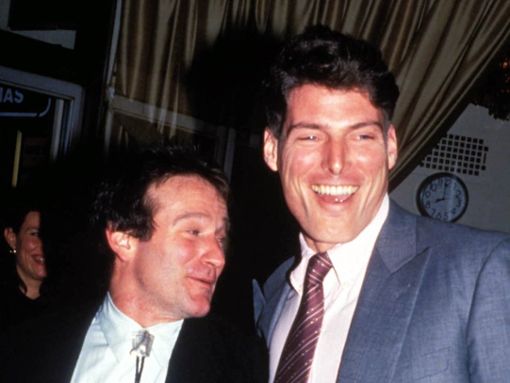 Unzertrennliche Freunde: Robin Williams (l.) und Christopher Reeve lernten sich bereits in den 70er-Jahren auf der Schauspielschule kennen. Foto: imago/ZUMA Wire
