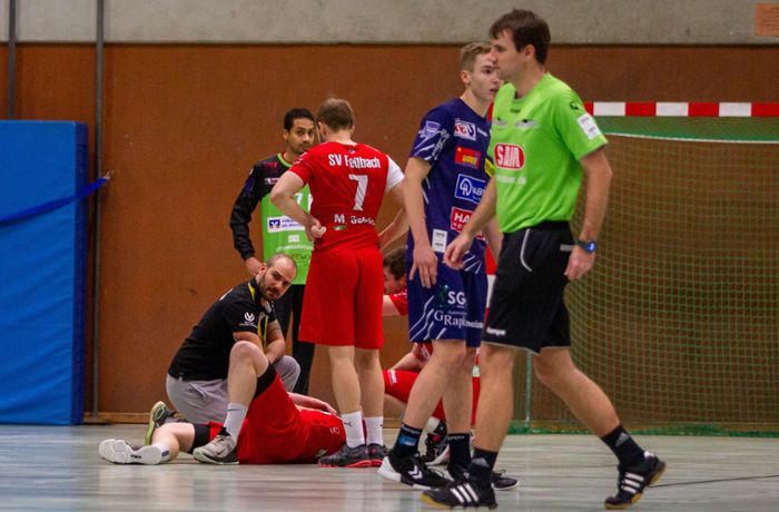 Handball: TSV Schmiden, SV Fellbach: Ein Niederschlag da, ein  Höhenflug dort