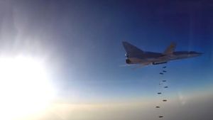 Russische Bomber starten zu Angriffen in Syrien erstmals aus dem Iran. Foto: AFP