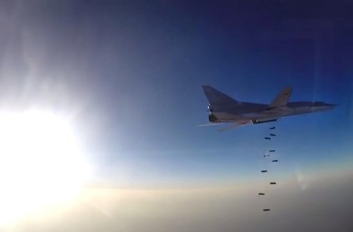 Russische Bomber starten zu Angriffen in Syrien erstmals aus dem Iran. Foto: AFP