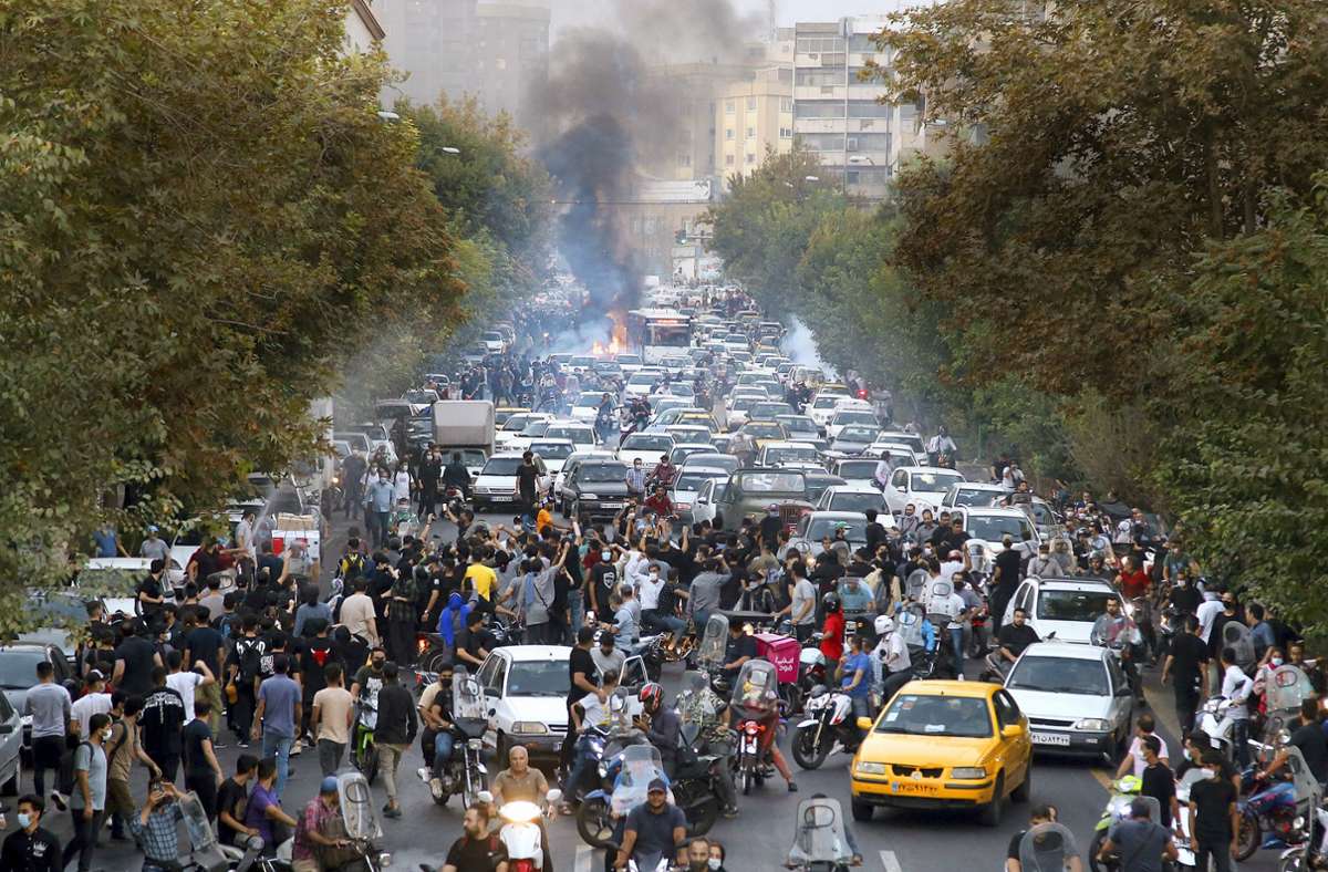 Das Regime versucht, die Menschen abzuschrecken. Die Proteste gehen dennoch weiter. Foto: dpa