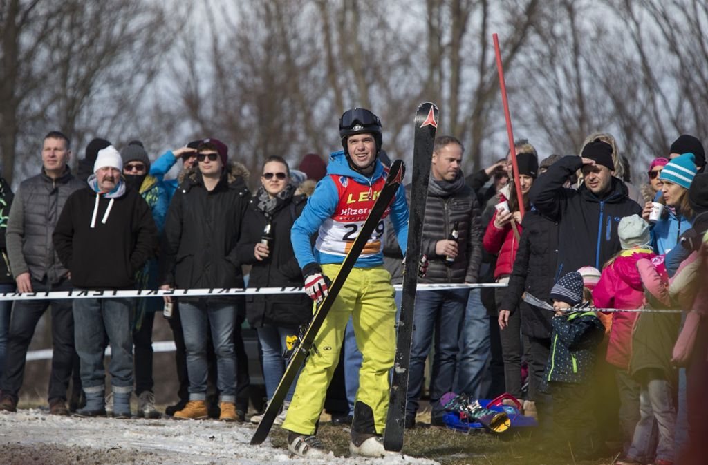 Er gewann das Skispringen: Benjamin Hepperle vom TV Neidlingen.