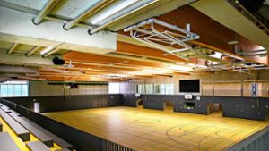 Die neue Sporthalle 1 in Nellingen hat die Stadt Ostfildern komplett aus eigenen Mitteln finanziert. Foto: Ines Rudel/Ines Rudel