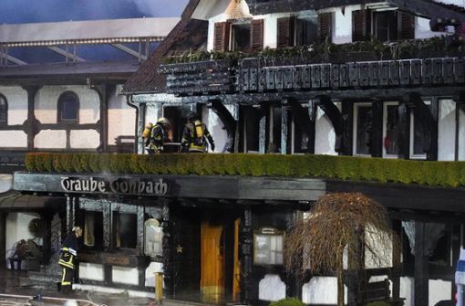 Ein Feuer hat das Drei-Sterne-Restaurant Schwarzwaldstube in Baiersbronn zerstört. Foto: Andreas Rosar Fotoagentur-Stuttg/Andreas Rosar Fotoagentur-Stuttg