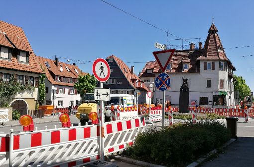 Füßgänger sollen für die Überquerung der Burgstraße gut 150 Meter gen Osten ausweichen. Foto: Patricia Sigerist