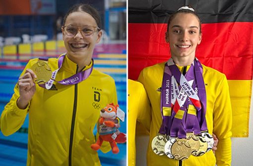 Schwimmerin Linda Roth (li.) und Turnerin Helen Kevric haben in Maribor zahlreiche Titel und Medaillen gewonnen. Foto: Team Deutschland