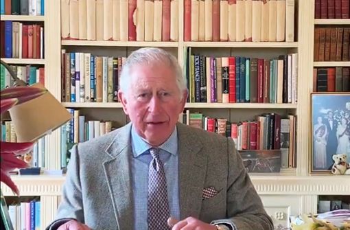 In einer Videobotschaft wendet sich Prinz Charles an die Briten. Foto: dpa/Clarence House