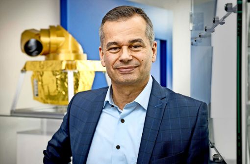 Andreas Hammer ist seit gut drei Jahren der Chef bei Tesat Spacecom in Backnang. Foto: Jan Potente