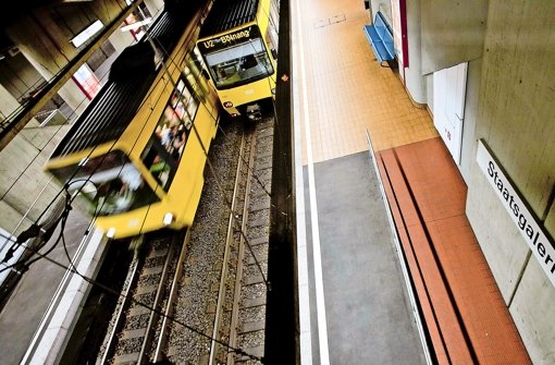 Die Stadtbahn ist ein Rückgrat des Nahverkehrs in Stuttgart. Über die Dienstpläne der Fahrer gibt es Streit Foto: Leif Piechowski