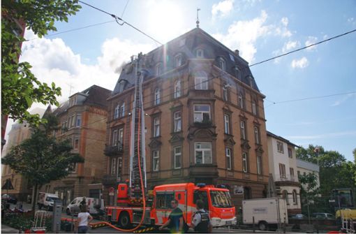 Das Gebäude in der Wächterstraße, in dem es brannte. Foto: 7aktuell.de/Andreas Werner