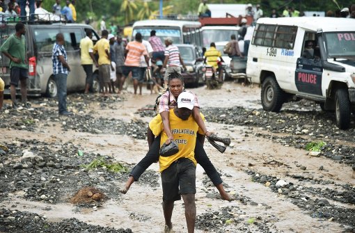 In Haiti wütete der Hurrikan „Matthew“ besonders. Foto: AFP
