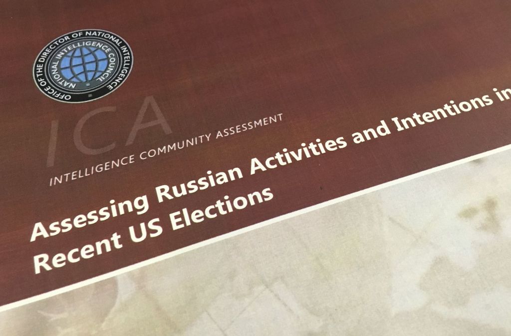 Deckblatt des Untersuchungsberichts über russische Einflüsse im US-Wahlkampf. Foto: AP