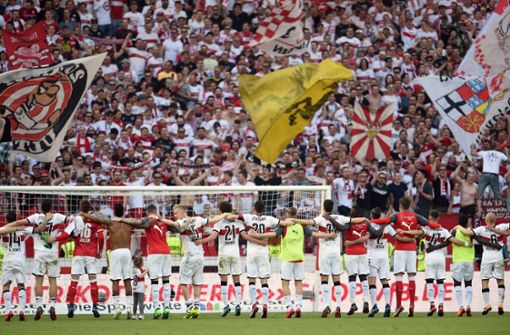 Der VfB Stuttgart bedankt sich bei seinen Fans – nicht nur im Stadion, sondern auch in den sozialen Netzen. Foto: dpa