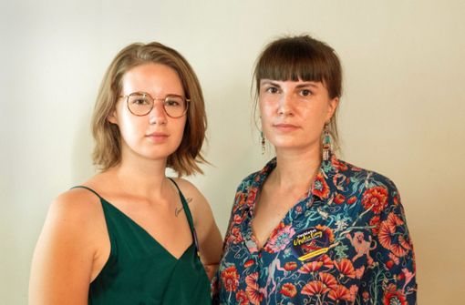 Aktivistinnen Ida Marie Sassenberg (links) und Hanna Seidel (rechts). Foto: dpa