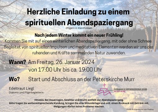 Plakat Foto: Evangelische Kirchengemeinde Murr