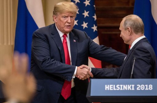 Das Treffen mit Putin (rechts) hat Trump innenpolitisch unter Druck gebracht. Foto: Getty Images Europe