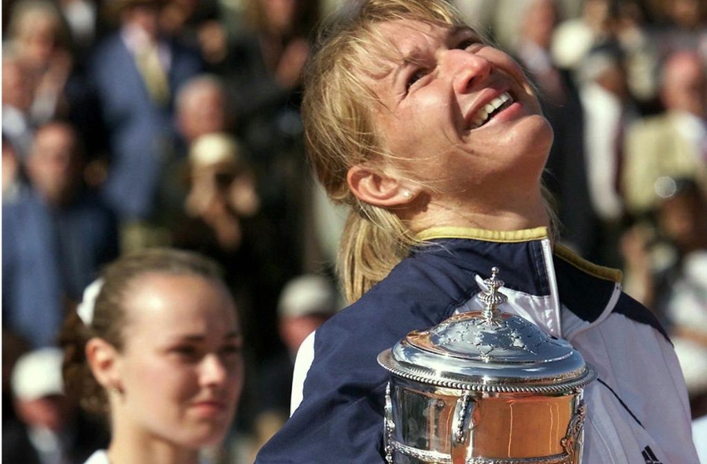 Freudige Siegerin, frustrierte Verliererin: Graf und Hingis 1999 in Paris