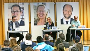 Die Denkendorfer Bürgermeister-Kandidaten auf dem Prüfstand. Foto: Horst Rudel