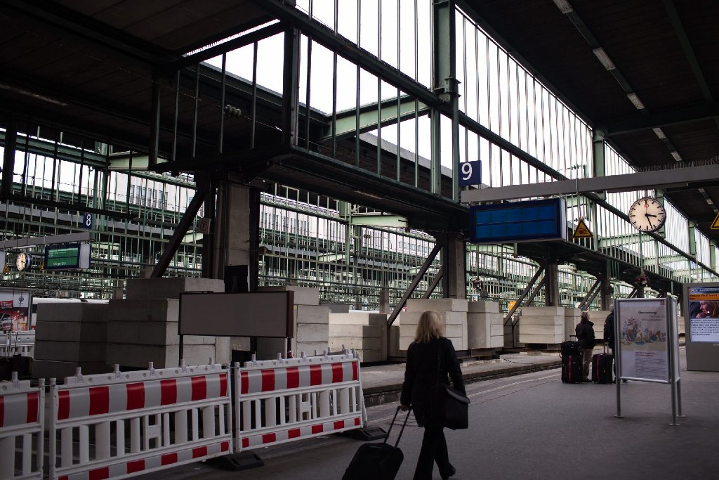 Die Baustelle am Hauptbahnhof (Januar 2013)