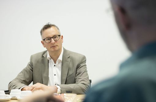 Grünen-Fraktionschef Andreas Schwarz im Gespräch mit unserer Zeitung Foto: Lichtgut/Leif Piechowski