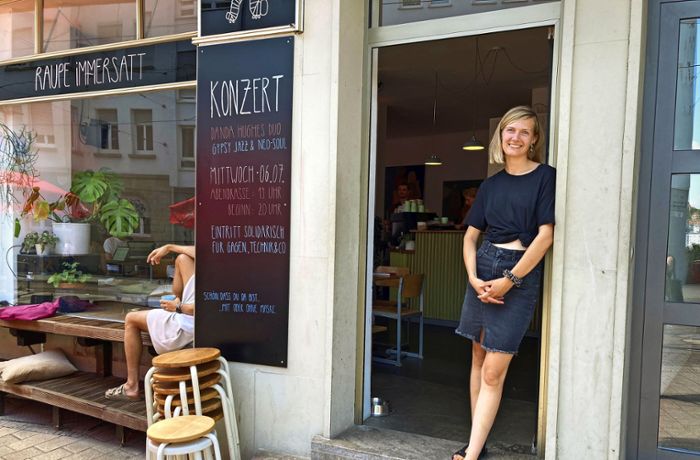 Raupe Immersatt  in Stuttgart: Foodsharing-Café hat sich bewährt