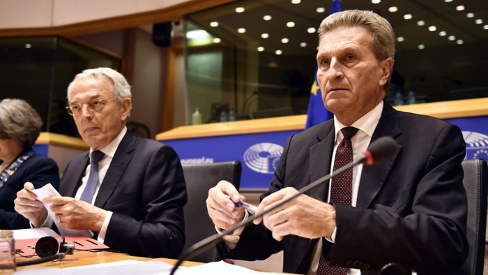 Oettinger tritt seinen Kritikern entgegen