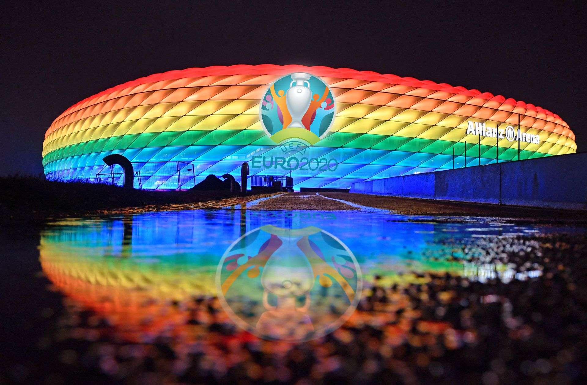 Deutschland bei der EM 2021: Stadion könnte gegen Ungarn in Regenbogenfarben leuchten - Fußball ...