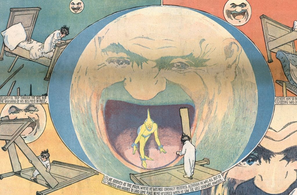 Mit „Little Nemo in Slumberland“ entführt Zeichner Winsor McCay seine Leser ab 1905 jeden Sonntag in eine surrealistische Traumwelt.