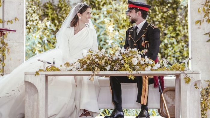 Glamouröse Feier: Jordaniens Kronprinz Hussein hat geheiratet