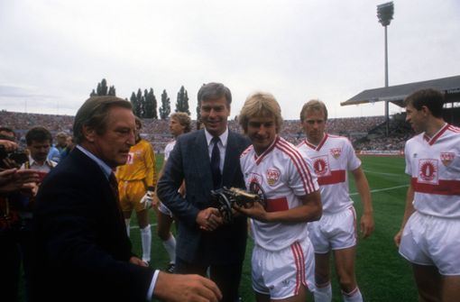 1987/88: Jürgen Klinsmann, VfB Stuttgart, 19 Tore Foto: Baumann