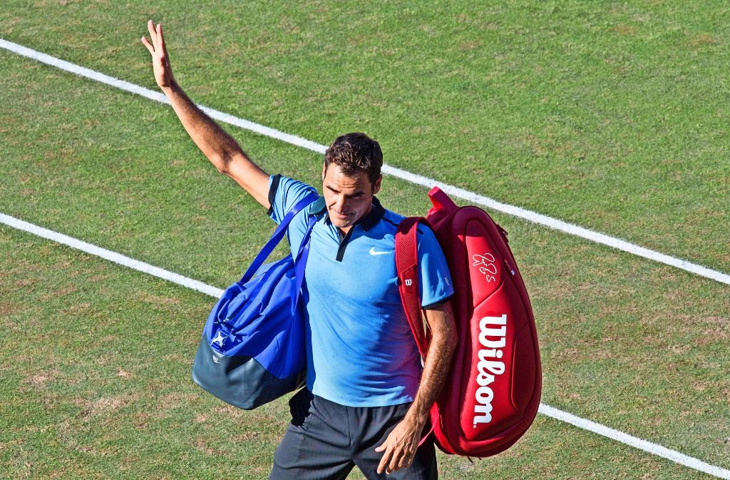 Abgang einer Legende: Roger Federer kam beim Turnier am Weissenhof nicht über die erste Runde hinaus. Foto: AFP