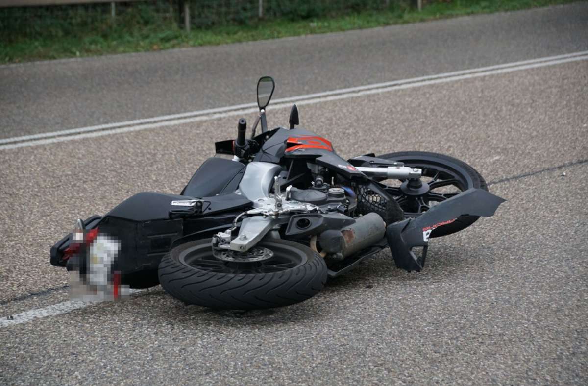 Die Motorradfahrerin wurde leicht verletzt.