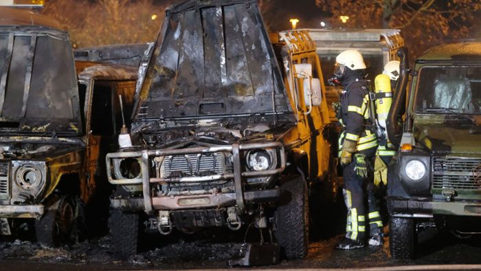 Brand von Bundeswehrfahrzeugen wohl Anschlag