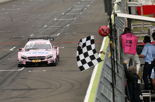 Mercedes-Pilot Lucas Auer hat am Samstag souverän den dritten Lauf auf dem Lausitzring gewonnen. Foto: DTM/ITR