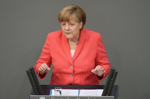 Angela Merkel spricht sich gegen einen Grexit aus.  Foto: Getty Images Europe