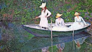 „In der Barke“, ein Gemälde von Claude Monet Foto: RMN-Grand Palais/Musée dOrsay/dpa