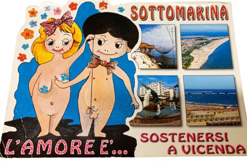 Ein bissle aus der Zeit gefallen: Liebesgrüße aus dem schönen Italien. Foto: Decksmann/KNITZ