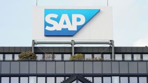 Logo der Softwarefirma SAP. (Archivfoto) Foto: dpa/Uwe Anspach