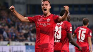 Philipp Förster vom VfB Stuttgart ist unser „Spieler des Spiels“ gegen DSC Arminia Bielefeld. Foto: Pressefoto Baumann/Julia Rahn